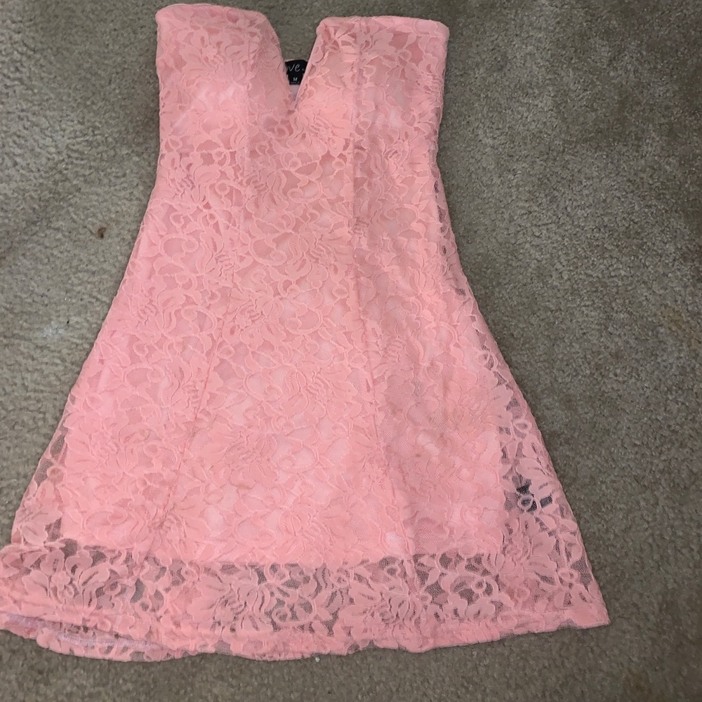 Pink Lace Dress